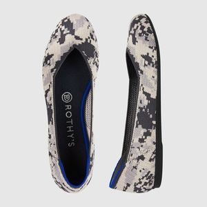 Rothy's Round Ash Grey Camo Flats